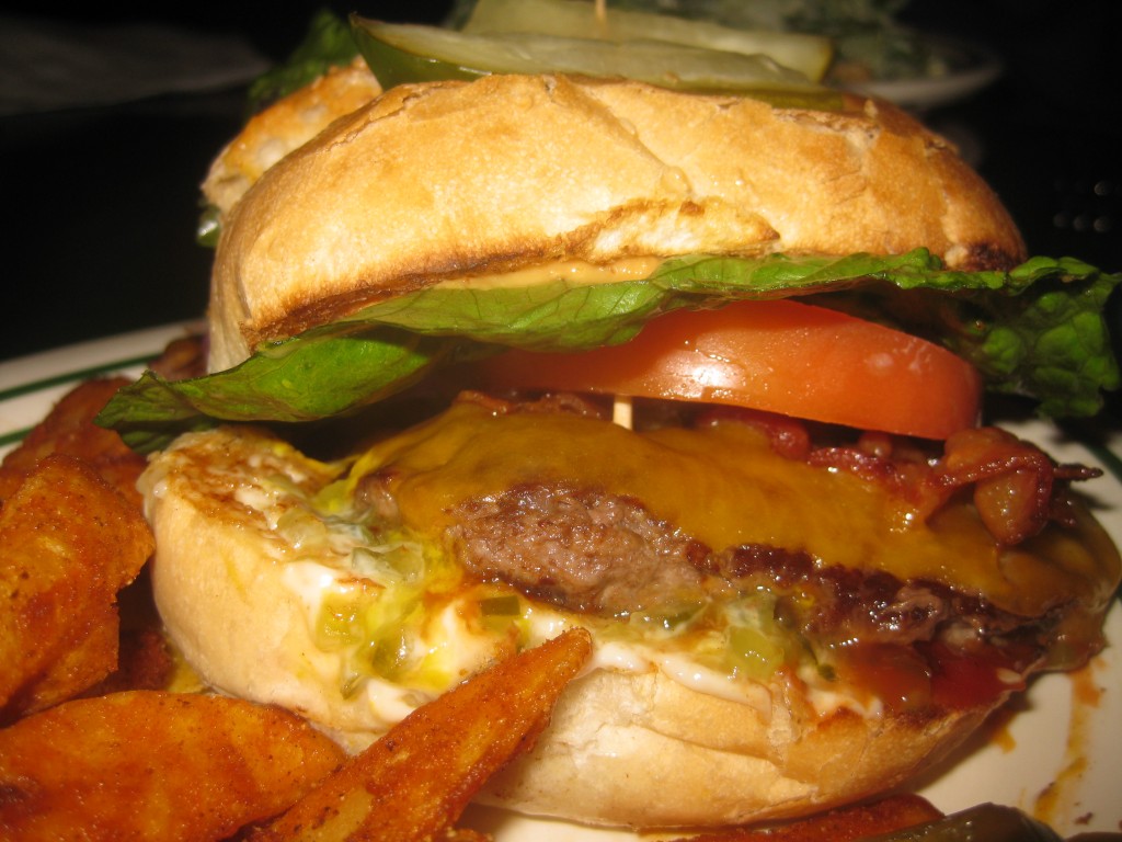 The legendary Darrell's peanut butter burger.