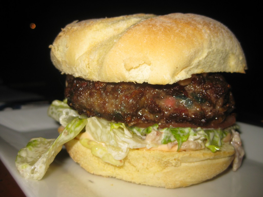 Gourmet Nacho Burger at Ceilidh's