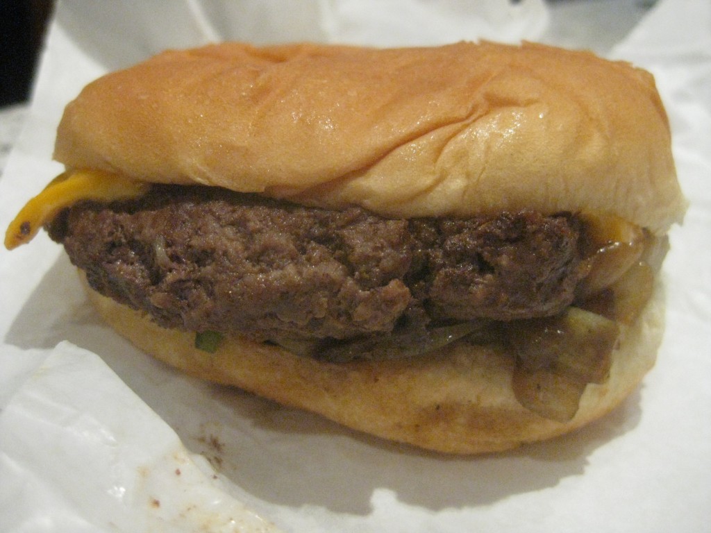 Basic cheeseburger from The Chickenburger - it's actually a decent greasy little burger. Not exactly quest-worthy, but an old family favourite.