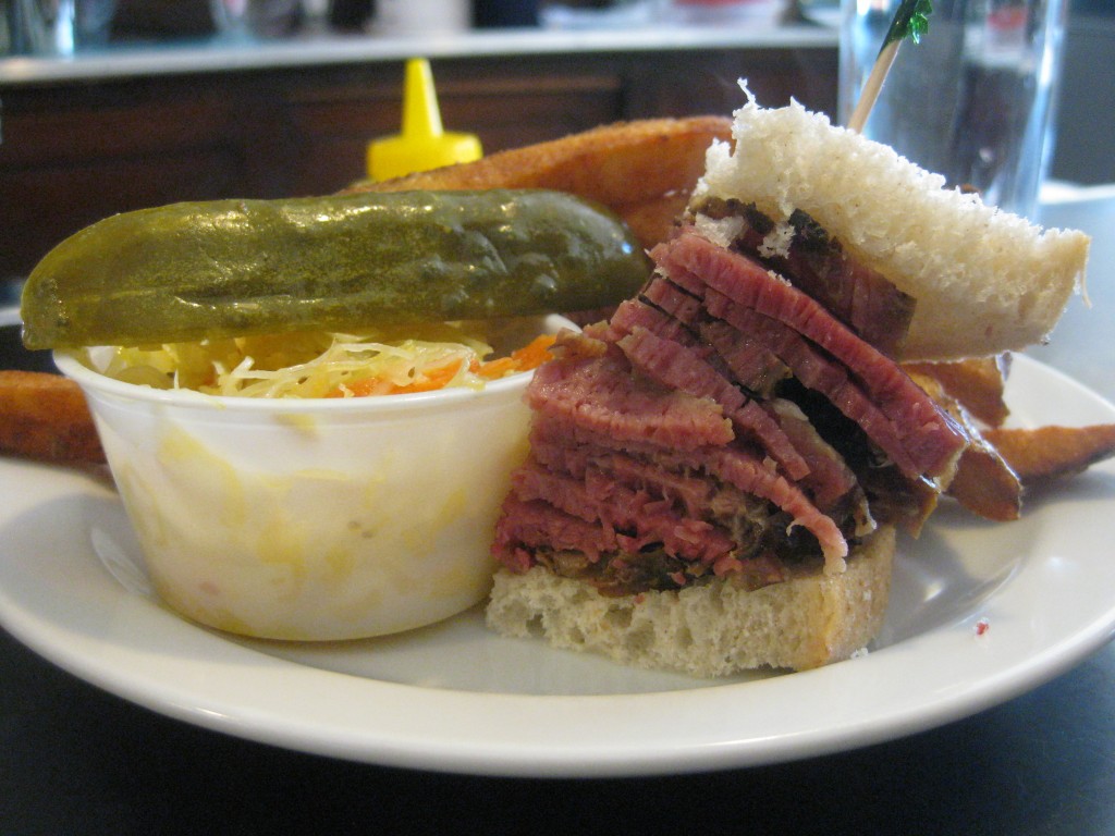 Smoked meat at Hali Deli