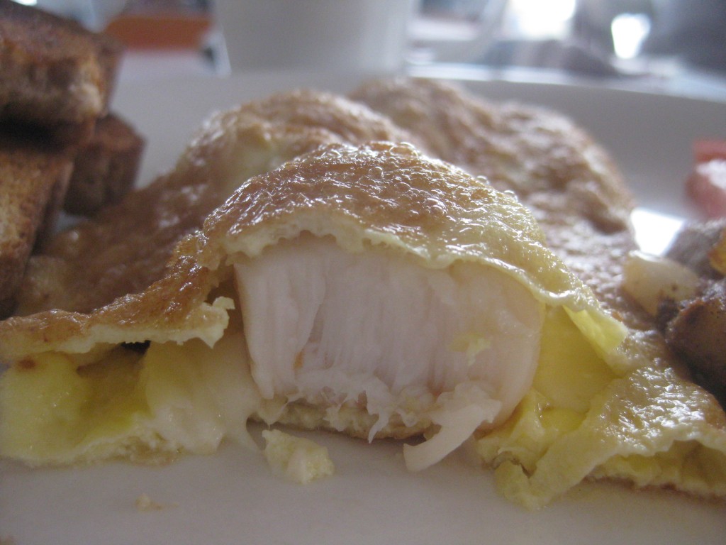 Scallop Omelette at Mag Pyes