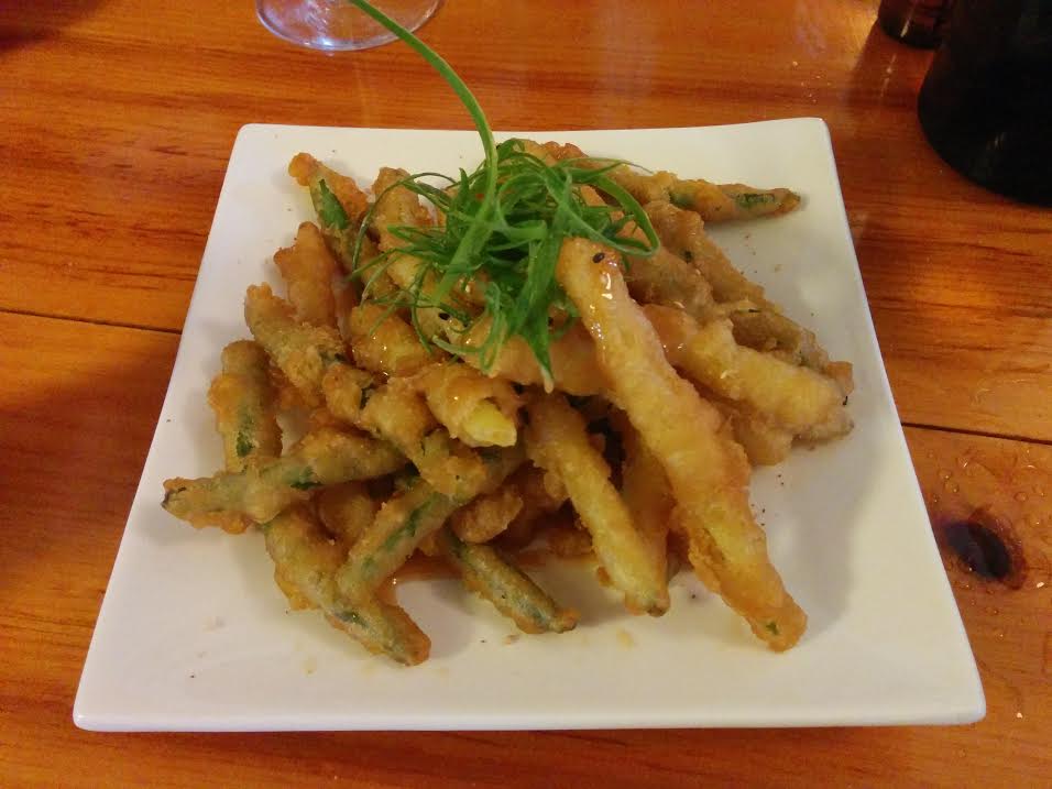 Wild Caraway tempura beans 2