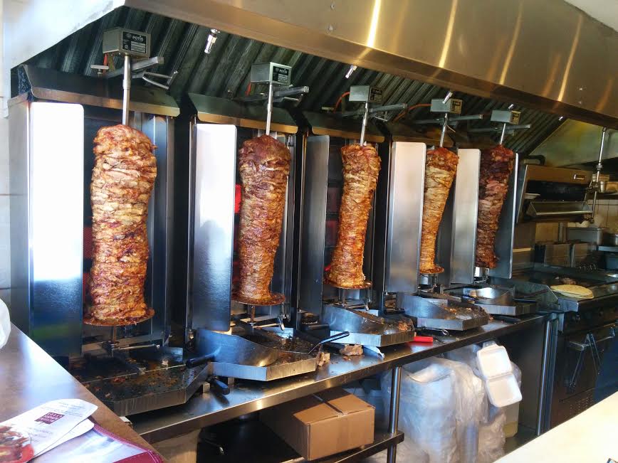 Pork gyros at Messini Greek Gyros in Toronto