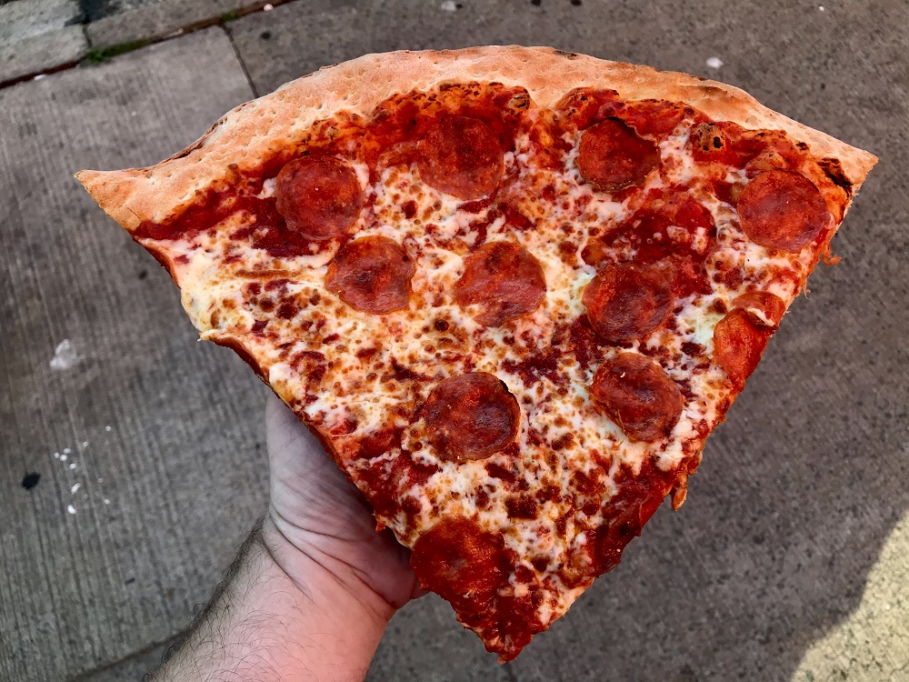 The largest of the pizza slices: Sicilian