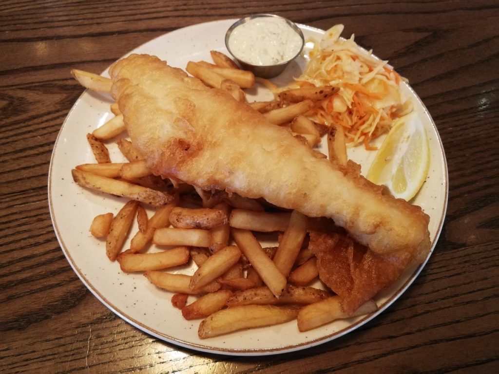 Fish and Chips at Durty Nelly's