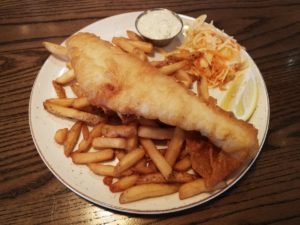 Fish and Chips at Durty Nelly’s