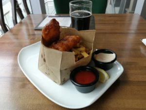 Fish and Chips at the Gahan House